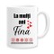 Cana alba personalizata &quot;La multi ani Fina&quot;, INOVATIX&reg;. 330ml