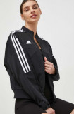 Cumpara ieftin Adidas bluză TIRO femei, culoarea negru, de tranziție IP1695