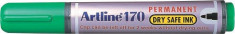 Permanent Marker Artline 170 - Dry Safe Ink, Corp Plastic, Varf Rotund 2.0mm - Verde foto