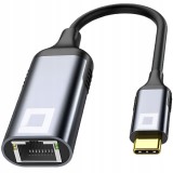 Co2 Przejści&oacute;wka Usb-C Ethernet Adapter Karta Sieciowa Lan Gigabit Rj45 2500 Mb