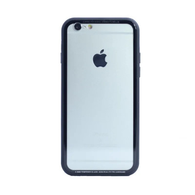 Husa spate sticla iPhone 6/6S iShield Rama Rosie foto