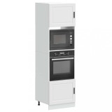 Gossi dulapuri pentru cuptor 2 buc porto alb lemn prelucrat