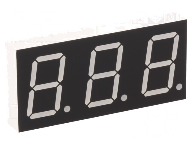 Afișaj LED 7 Segmente 20,32mm 3 Digit Galben-Verde