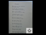 Manuscris/ Toamna - poem scris si semnat de Nicolae Crevedia