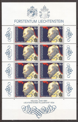 LIECHTENSTEIN 1983 PERSONALITATI ( bloc dt.) MNH foto