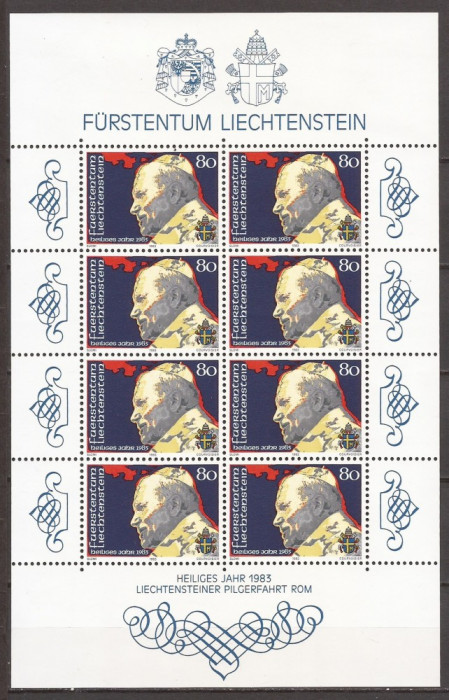 LIECHTENSTEIN 1983 PERSONALITATI ( bloc dt.) MNH