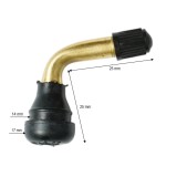 Valva tubeless PVR60 la 90&deg; pentru motociclete, scutere si trotinete