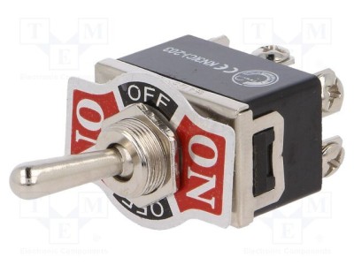 Comutator basculant NINIGI DP3T ON-OFF-ON 10A/250VAC 3 Pozitii foto