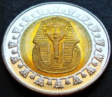 Cumpara ieftin Moneda exotica bimetal 1 POUND - EGIPT, anul 2010 *cod 2239 = A.UNC, Africa