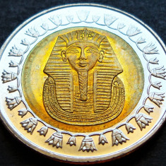 Moneda exotica bimetal 1 POUND - EGIPT, anul 2010 *cod 2239 = A.UNC