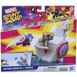 Cumpara ieftin Set Hasbro Marvel: Echipa de cascadori, Mini set de joc Captain America vs Thanos
