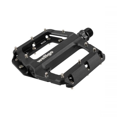Pedale Wellgo New Gripper, aluminiu, culoare negru Cod:421530541RM foto