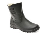 Ghete RIEKER negre, Z7172, din piele naturala