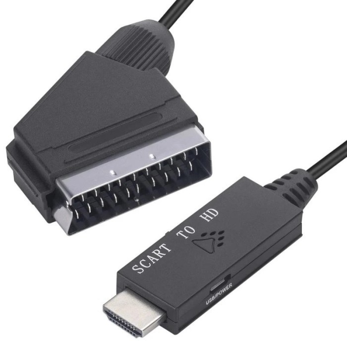Convertor SCART-HDMI unidirectional cu fir