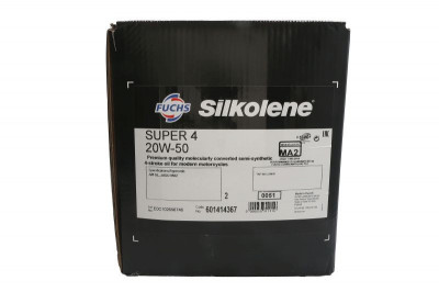 (PL) Olej Silnikowy 4t 4t Silkolene Super 4 SAE 20W50 20L SL JASO MA-2 Ambalaj bio-degradabil semi-sintetic foto