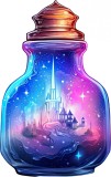 Cumpara ieftin Sticker decorativ, Sticluta Magica, Albastru, 90 cm, 8525ST-5, Oem