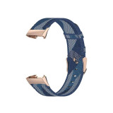 Cumpara ieftin Curea de schimb Edman pentru Fitbit Charge 3 / 4 / 3 SE, material textil, Albastru