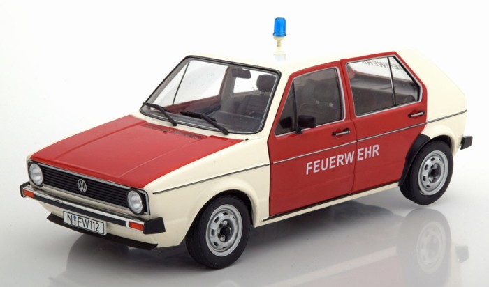 Macheta VW Golf 1 L 1974-1978 Pompieri - Solido 1/18