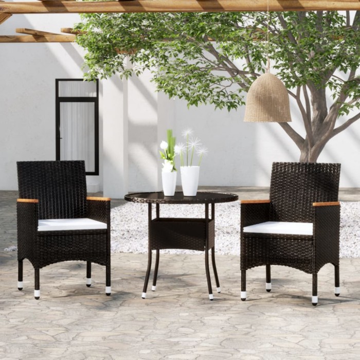 Gossi set mobilier de gradina, 3 piese, poliratan