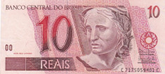 Brazilia 10 Reais 1997-2012 UNC foto