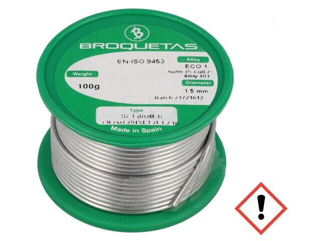 S&acirc;rmă de lipit fără plumb 1,5mm 0,1kg