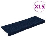 Cumpara ieftin Covorase autoadezive pentru scari, 15 buc., 65x21x4 cm, margini dreptunghiulare, bleumarin
