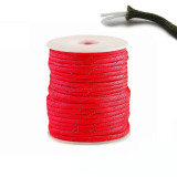 Snur Cordelina Paracord (7x3 fire) reflectorizant 25mx4mm Rezistenta Rosu 8335