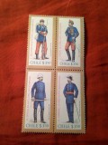 Bloc Chile 1980 - cu seria Uniforme Militare , 4 valori