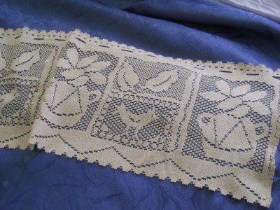 CUPON DANTELA BEJ DE BUMBAC foto