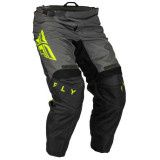 Pantaloni cross/enduro Fly Racing F-16, negru/galben fluo/gri, marime 30