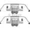 Set accesorii, placute frana BMW Seria 7 (E65, E66, E67) (2001 - 2009) BOSCH 1 987 474 693