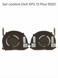 Set coolere Laptop, Dell, XPS 13 Plus 9320, P151G, P151G001, WRH5K, 0WRH5K, XTRJG, 0XTRJG, EG50040S1-CQ40-S9A, DC28000W0SL, EG50040S1-CQ50-S9A, DC2800