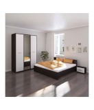 DORMITOR HERA WENGE CU OGLINDA 160x200cm