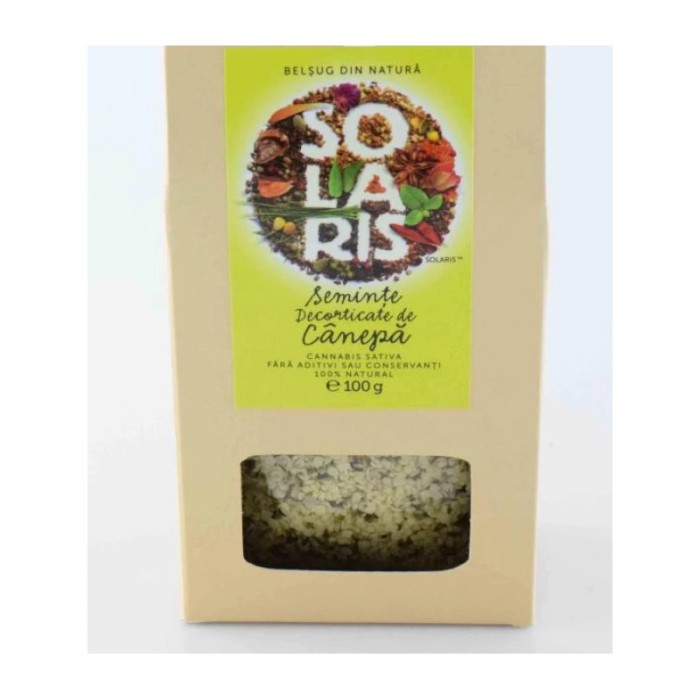 Seminte decorticate de canepa 100gr solaris