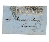 Spania 1870 - Plic circulat Cadiz - Genova