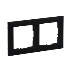 Rama ornament 2 posturi Legrand Suno negru 721522