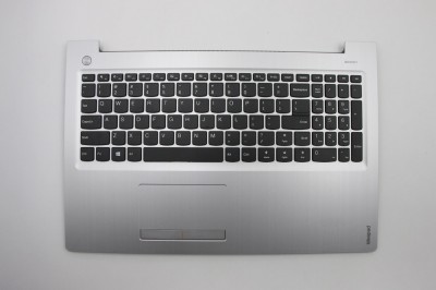 Carcasa superioara cu tastatura palmrest Laptop, Lenovo, Ideapad 310-15IKB Type 80TV, 5CB0M29194, AP10T000570, argintie, layout US foto