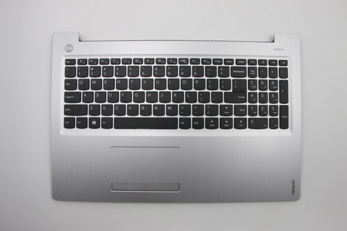 Carcasa superioara cu tastatura palmrest Laptop, Lenovo, Ideapad 310-15IKB Type 80TV, 5CB0M29194, AP10T000570, argintie, layout US