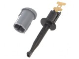 Clips de măsurare cu c&acirc;rlig 6A 60VDC negru aurit