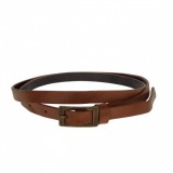 Curea dama, casual-eleganta, din piele ecologica, latime 1.3 cm, maro - CKD018, CK LEATHER