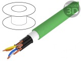 Cablu Hibrid Profinet Cat5e Verde FRNC Helukat