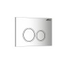 Clapeta Actionare WC Crom Roya 082 ABS 246x165mm Dubla Comanda Rezervor Incastrat