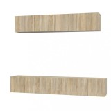 Cumpara ieftin Set dulap TV, 5 piese, stejar sonoma, lemn prelucrat