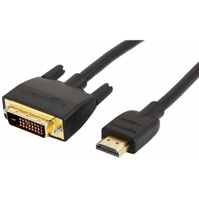 HDMI to DVI adapter Amazon Basics 4,6m Black (Refurbished A) foto