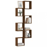 Set 6 Rafturi Cub Perete vidaXL Stejar Maro 30x15x30 cm - Rafturi Suspendate Moderne, Depozitare Multifunctionala