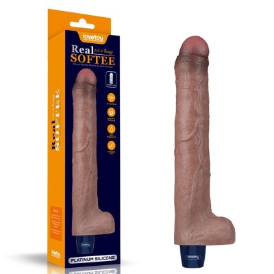 Vibrator clasic din silicon moale cu 10 moduri de vibratii REAL SOFTEE foto