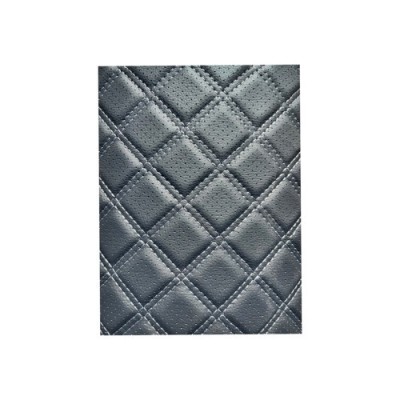 Material imitatie piele tapiterie romb cu gaurele negru/cusatura bej Cod: Y02NB Automotive TrustedCars foto