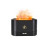 Difuzor aromaterapie si umidificator ultrasonic, cu efect de flacara, cablu USB, 180 ml, 17x10x7 cm