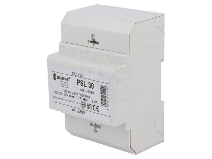 Alimentator DIN 12VDC 30W