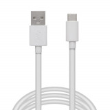 Cablu de date - USB Type-C - alb - 1 m, Oem